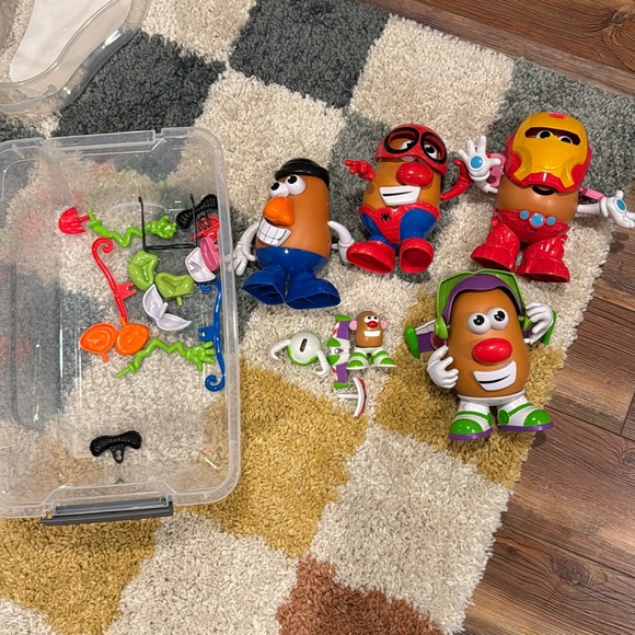 Lot of Mr Potato heads